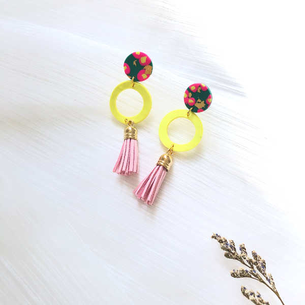 Sequin Tassel Earrings | SLS Wares